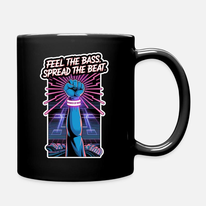 POWER OF RAVE - Tasse einfarbig - Schwarz