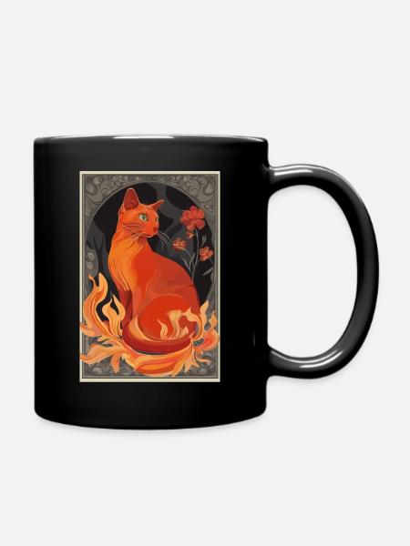 Firestar Feuerstern rote Katze Mucha 1920er schön - Tasse einfarbig - Schwarz