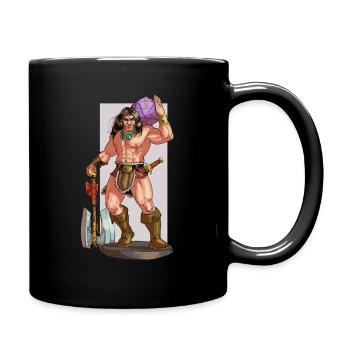 80's Barbare... - Mug uni - noir - Droite