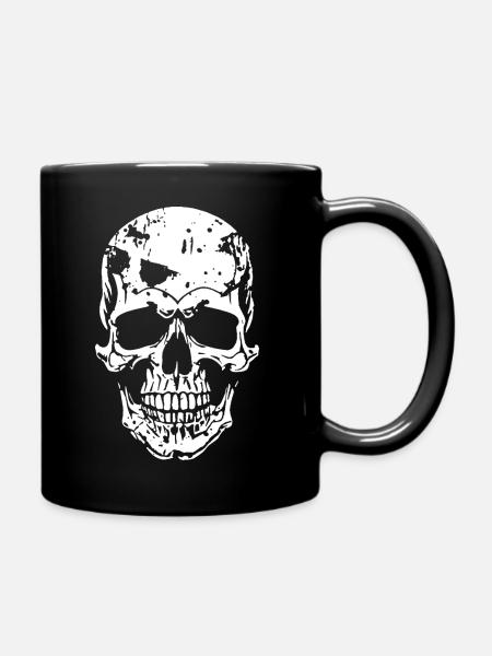 Totenkopf - Tasse einfarbig - Schwarz