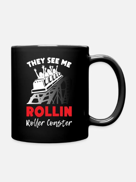 They See Mee Rollin Roller Coaster - Tasse einfarbig - Schwarz