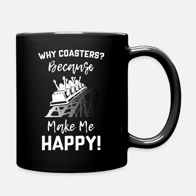 Montagnes russes Rends-moi heureux - Mug uni - noir