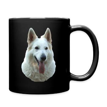 Portrait de dame blanche - Mug uni - noir - Droite