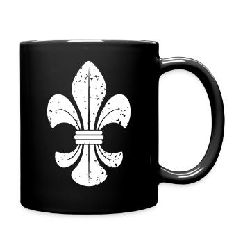 Lilie VEKTOR / Fleur De Lille - Tasse einfarbig - Schwarz - Rechts