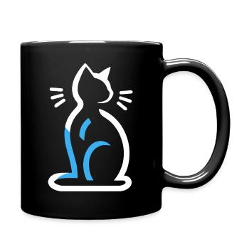 Haustier-Symbol Haustier - Tasse einfarbig - Schwarz - Rechts