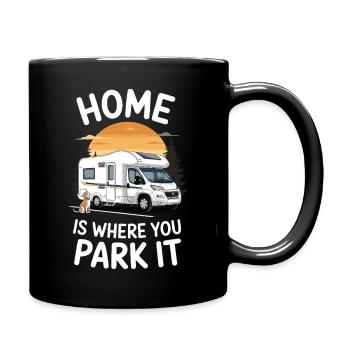 La maison, c’est là où vous la garez - Mug uni - noir - Droite