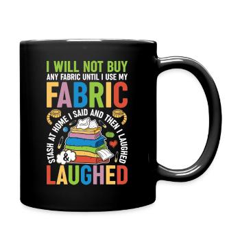Drôle de couture et de courtepointe T-Shirt Quilter - Mug uni - noir - Droite