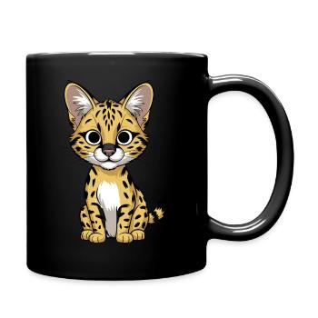Serval - Tasse einfarbig - Schwarz - Rechts