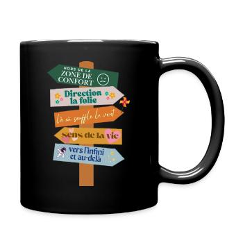 Bedeutung von Lebenszeichen - Tasse einfarbig - Schwarz - Rechts