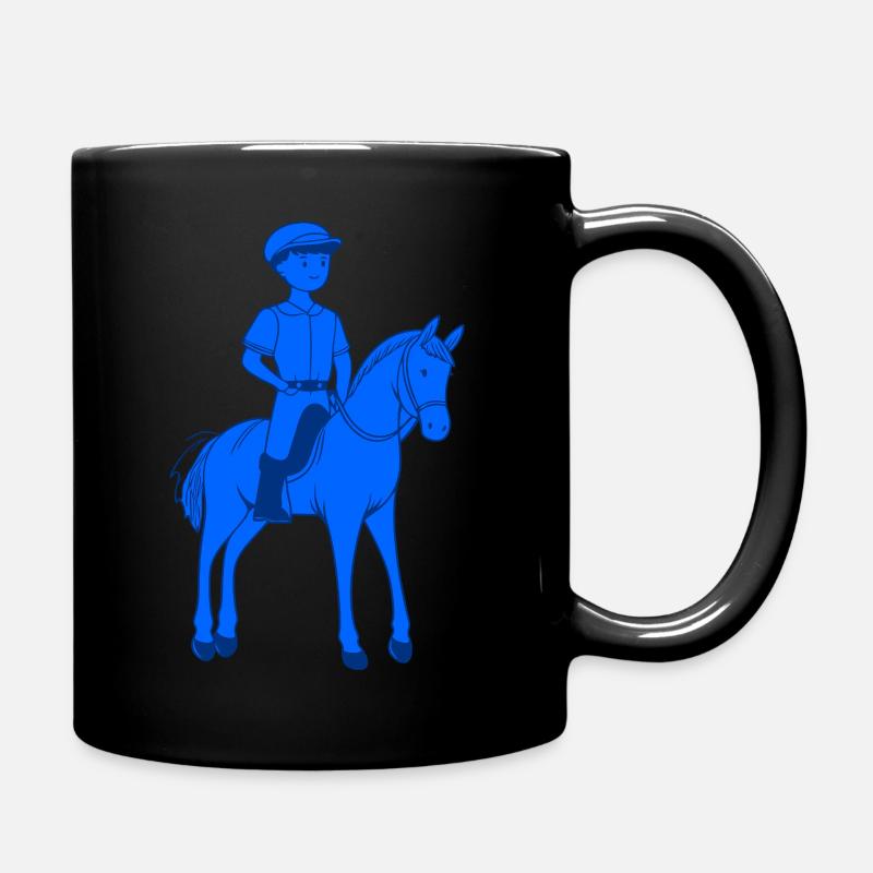 Dressage des cavaliers - Mug uni - noir