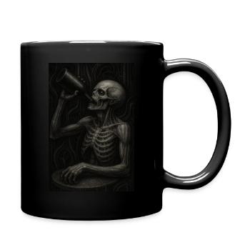 Sucht - Tasse einfarbig - Schwarz - Rechts