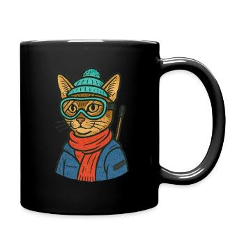 CHAT ABYSSIN RANDO SKI - Mug uni - noir - Droite