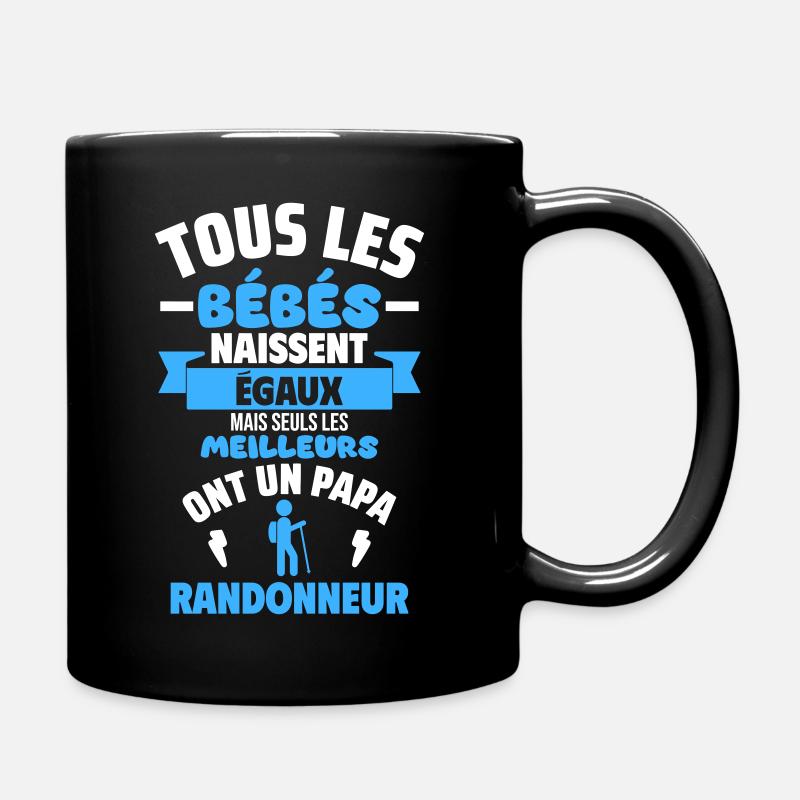 Bébé de Papa randonneur,randonnée,cadeau naissance - Mug uni - noir
