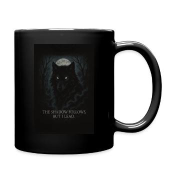 Shadow Alpha – Mystic Wolf (Schattenwolf) - Tasse einfarbig - Schwarz - Rechts
