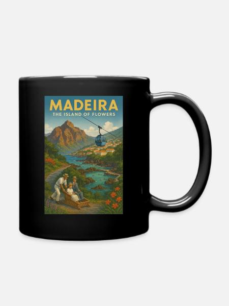 Madeira2 - Tasse einfarbig - Schwarz