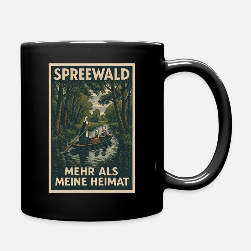 SPREEWALD - Tasse einfarbig - Schwarz