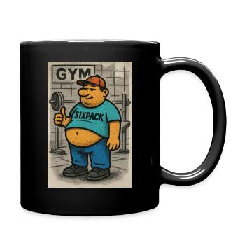GYM - Tasse einfarbig - Schwarz - Rechts