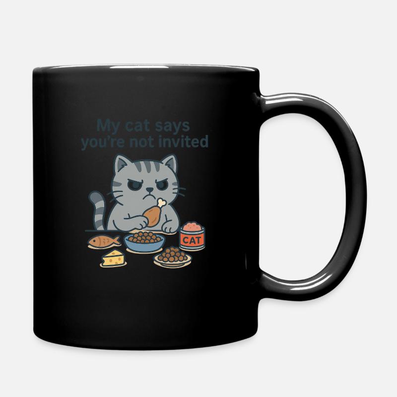 Le chat dit non - Mug uni - noir