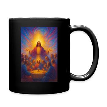 A digital painting in spiritual and inspiration - Tasse einfarbig - Schwarz - Rechts