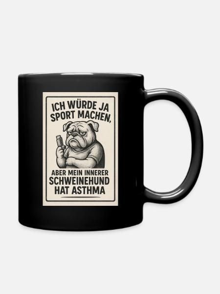 Sport - Tasse einfarbig - Schwarz