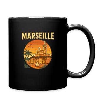 Marseille - Tasse einfarbig - Schwarz - Rechts