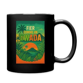 Fier comme un Gwada – Style Antillais Authentique - Mug uni - noir - Droite