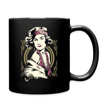 Flappers Girls VIOLET - Full Colour Mug - black - Right