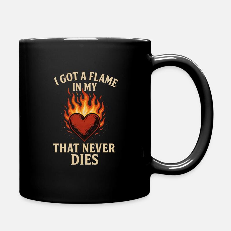 Flame - Tasse einfarbig - Schwarz
