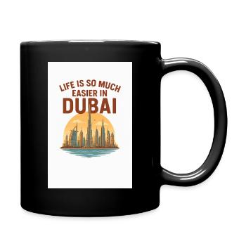 Easy dubai - Full Colour Mug - black - Right