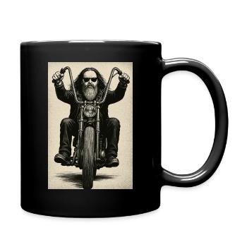 Free Rider - Tasse einfarbig - Schwarz - Rechts