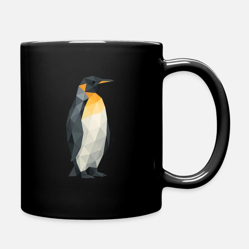 Pingouin polygone - Mug uni - noir
