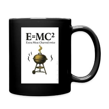 Happy Fathers Day - BBQ E=Mc2 - Full Colour Mug - black - Right
