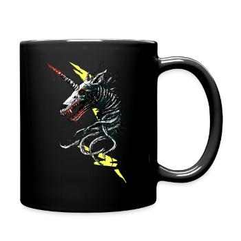 Unicorn of horror - Full Colour Mug - black - Right