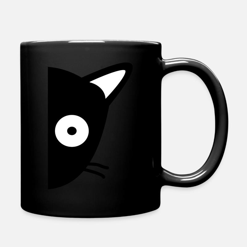 Lustige Katze Humor Geschenk - Tasse einfarbig - Schwarz