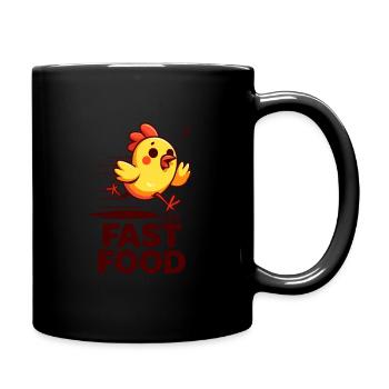 Chatpelle #5 - Fast Food - Mug uni - noir - Droite