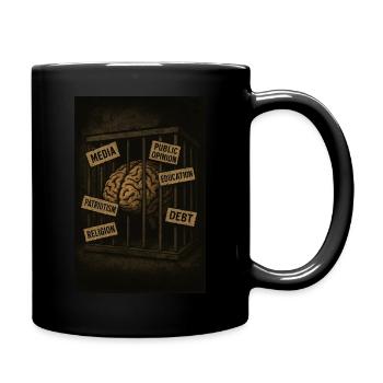 free your mind! - Full Colour Mug - black - Right