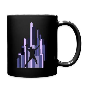 Handball Attack Defense - Full Colour Mug - black - Right