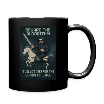 beware the algorithm. - Full Colour Mug - black - Right