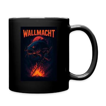 WALLMACHT – Der Herr der Tiefe - Tasse einfarbig - Schwarz - Rechts