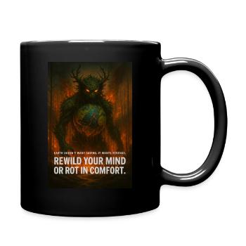 earth wants revenge - Full Colour Mug - black - Right