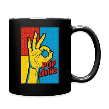 PoP Diving - Mug uni - noir - Droite