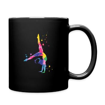 Gymnastique Coloré et puissant - Mug uni - noir - Droite