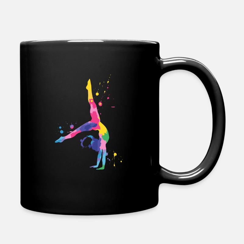 Gymnastics Colorful and powerful - Full Colour Mug - black