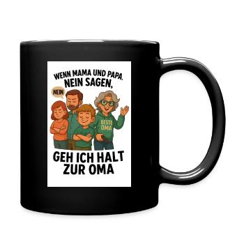 Cool/Best Grandma - Full Colour Mug - black - Right