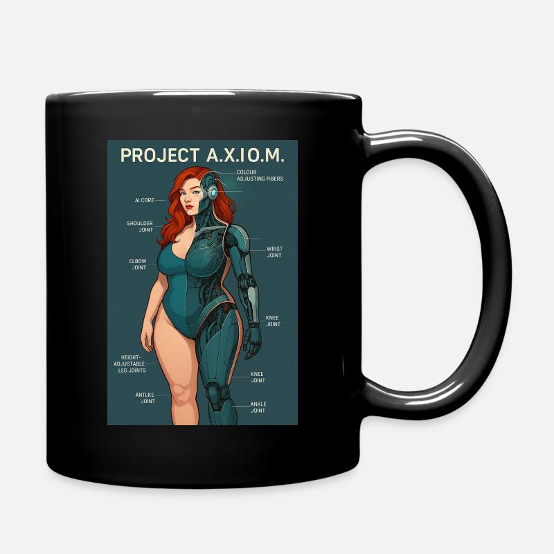 AXIOM Ausschnitt ultraHD - Tasse einfarbig - Schwarz