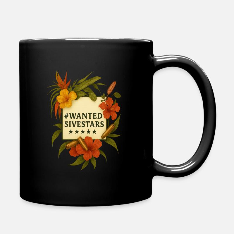 FLOWER POWER - Tasse einfarbig - Schwarz