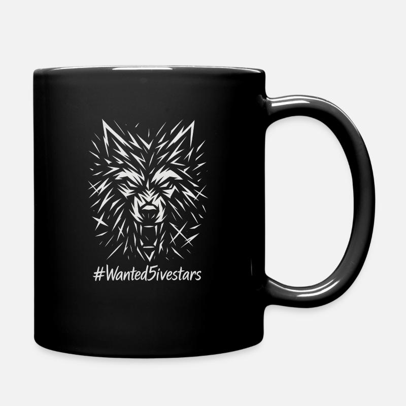 Wolf - Tasse einfarbig - Schwarz