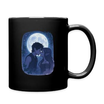 LOVE - Tasse einfarbig - Schwarz - Rechts