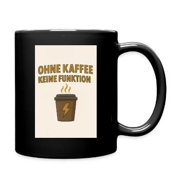 Coffee Culture Humor Design - Full Colour Mug - black - Right