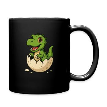 Baby T-Rex - Tasse einfarbig - Schwarz - Rechts